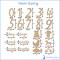 Baby Monthly Milestone Cards, Wooden Number Set of 22 Photo Props | Woodpeckers